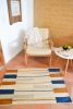 Candelaria Palm Fiber Rug in Caramel & Blue | Area Rug in Rugs by Zuahaza by Tatiana. Item composed of fiber