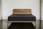 MM Round Bed | Beds & Accessories by Leaf Furniture. Item made of oak wood works with minimalism & mid century modern style