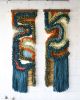 Abstract fiber art | Tapestry in Wall Hangings by Camille McMurry. Item composed of wool compatible with mid century modern and contemporary style