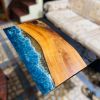 Epoxy Table, Living Room Epoxy Coffee Table, Centre Table, | Tables by Innovative Home Decors. Item made of wood compatible with country & farmhouse and art deco style