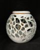 Cut Out Vessel with Lid and Pendant | Decorative Bowl in Decorative Objects by Feats Of Clay. Item made of ceramic compatible with contemporary and modern style
