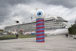 LES GARDIENS | Public Sculptures by COOKE-SASSEVILLE | Marina Saint-Roch in Quebec City. Item made of steel