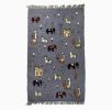 Safari Seranade Embroidered Rug | Area Rug in Rugs by Weaver. Item made of wool works with mid century modern & contemporary style