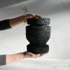Closed Form Concrete Sculpture "Carbon #001" | Sculptures by Carolyn Powers Designs. Item made of concrete compatible with minimalism and contemporary style