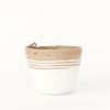Chunky Coiled Rope and Jute Bucket | Vase in Vases & Vessels by MOkun | Bay Area Made x Wescover 2019 Design Showcase in Alameda. Item composed of cotton and fiber