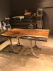 Custom Clear Epoxy Resin Dining Table - Resin River Table - | Tables by TigerWoodAtelier. Item composed of wood & metal compatible with minimalism and contemporary style