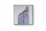 THE FLAT IRON BUILDING TORONTO | Oil And Acrylic Painting in Paintings by Virginie SCHROEDER. Item made of canvas works with art deco style