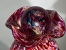 "Dried Rose" ~ Hand Blown Glass Urn | Vases & Vessels by White Elk's Visions in Glass - Glass Artisan, Marty White Elk Holmes & COO, Jo Pierce