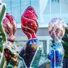 Three Graces | Public Sculptures by Glass Mosaic Master | Westfield UTC in San Diego. Item made of glass