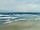 Gentle Breeze - Ocean Coastal Seascape Painting on Canvas | Oil And Acrylic Painting in Paintings by Filomena Booth Fine Art. Item composed of canvas in contemporary or coastal style