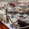 Contemporary Textural Linen Macrame Fiber Art | Macrame Wall Hanging in Wall Hangings by Ranran Studio by Belen Senra. Item composed of cotton and fiber
