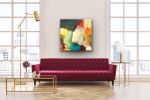 Walk on a Starry Night | Oil And Acrylic Painting in Paintings by Pamela K Beer Contemporary Fine Art. Item made of birch wood & synthetic