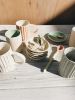Ceramic Lined Mug in Grey | Drinkware by Bridget Dorr. Item composed of ceramic