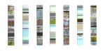Litmus Barcodes Wall Sculpture | Wall Hangings by Marcia Stuermer. Item composed of synthetic