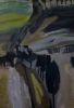Beyond Frontiers | Oil And Acrylic Painting in Paintings by Cécile Ganne. Item made of synthetic