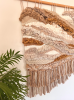 Contemplation | Tapestry in Wall Hangings by Sandra P.Garcia Art. Item made of bamboo with cotton works with boho & coastal style