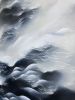 Dreaming water mountains | Oil And Acrylic Painting in Paintings by Francesca Borgo. Item composed of canvas in contemporary or japandi style