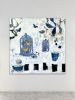 Gatherings | Collage in Paintings by Adam Collier Noel. Item composed of canvas & paper compatible with contemporary and rustic style