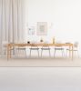 HYGG – Scandinavian extendable dining table in solid oak | Tables by Mo Woodwork. Item made of oak wood works with minimalism & mid century modern style