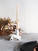 Cursive Candles - Small | Candle Holder in Decorative Objects by Stone + Sparrow Studio. Item made of ceramic
