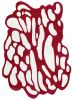 Rug Tratto Curvo Contemporary Unusual Shape Designer | Small Rug in Rugs by Atelier Tapis Rouge. Item made of wool works with contemporary & eclectic & maximalism style