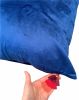 Velvet Throw Pillow | Solid Royal Blue Accent Pillow | Cushion in Pillows by SewLaCo. Item composed of cotton