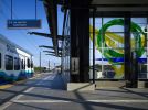 Blown glass installations for Mt Baker light rail station | Glasswork in Wall Treatments by Guy Kemper | Mount Baker in Seattle. Item composed of synthetic