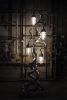 Modern Industrial Floor Lamp - Antique Crouse Hinds Lights | Lamps by Pandemic Design Studio | Philadelphia in Philadelphia. Item composed of metal