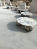 Calacatta Marble Coffee Table - Round Coffee Table | Tables by Tinella Collection. Item made of marble works with minimalism & contemporary style