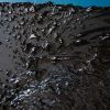 Heavy Texture Black Wave Painting | Oil And Acrylic Painting in Paintings by Monika Kupiec Abstract Art. Item works with minimalism & contemporary style