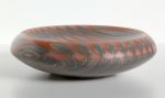 Long Shadow Series #17 (ash grey crowd with orange) | Decorative Bowl in Decorative Objects by Todd McCollister | Lied Education Center for the Arts in Omaha. Item made of wood works with contemporary & eclectic & maximalism style