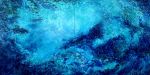 Living Oceans • TONGA CAVE 1 - Diptych | Oil And Acrylic Painting in Paintings by Betty Jo Costanzo. Item composed of wood compatible with contemporary and coastal style
