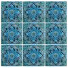 Kitchen Backsplash with Handmade Spanish Turquoise Tile - 1 | Tiles by GVEGA. Item composed of ceramic compatible with boho and mediterranean style