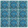 Kitchen Backsplash with Handmade Spanish Turquoise Tile - 1 | Tiles by GVEGA. Item composed of ceramic compatible with boho and mediterranean style
