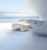 Whorl Coffee Table In White Powder Coated Aluminum | Tables by Neal Aronowitz. Item made of aluminum compatible with minimalism and contemporary style