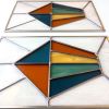 Stained Glass Door Panels | Glasswork in Wall Treatments by Debbie Bean. Item composed of glass