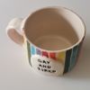LGBT Pride Coffee Mug With Rainbow Design | Drinkware by HulyaKayalarCeramics. Item made of ceramic works with boho & minimalism style
