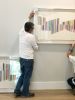 Commissioned triptych for South Miami home | Mixed Media by Johanna Boccardo. Item made of paper with synthetic