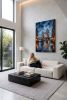 Hand-Painted London Tower Bridge Oil Painting Linen Art | Oil And Acrylic Painting in Paintings by Dynasty Artisan. Item made of linen works with contemporary & eclectic & maximalism style