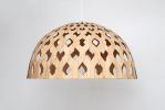 Bamboo Light Hexagonal Dome 80 | Chandeliers by ADAMLAMP. Item composed of bamboo in minimalism or contemporary style