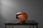 Apple Root & Rosewood Lidded Vessel | Decorative Bowl in Decorative Objects by Holzkunst Samuel Meisinger. Item made of wood works with art deco & modern style