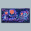 Seven Moons one-of-a-kind painting | Oil And Acrylic Painting in Paintings by Jacob von Sternberg Large Abstracts. Item composed of canvas and synthetic