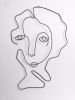 Abstract Wire Sculpture Portraits | Sculptures by Wired Sculpture Studios | Bluebird London NYC in New York