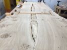 Pippy & Burr Oak Live Edge Table by Jonathan Field. Unique | Dining Table in Tables by Jonathan Field. Item made of oak wood