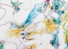 Fiber Painting | Mixed Media by Emma Balder. Item composed of fiber and synthetic