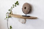console table | Tables by VANDENHEEDE FURNITURE-ART-DESIGN. Item composed of wood and stone in boho or japandi style