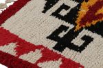 1950s Azilal Moroccan rug in Red, White and Black Tribal | Area Rug in Rugs by Rug and Kilim