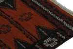 Vintage Afghan Baluch Kilim Runner Rug, with Geometric | Area Rug in Rugs by Rug and Kilimareaar
