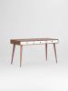 KUUB -Walnut desk, dressing table, bureau mid century modern | Tables by Mo Woodwork. Item composed of walnut in minimalism or mid century modern style
