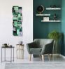 "Malachite" TT Glass and Metal Wall Sculpture | Wall Hangings by Karo Studios | Los Angeles in Los Angeles. Item made of metal & glass